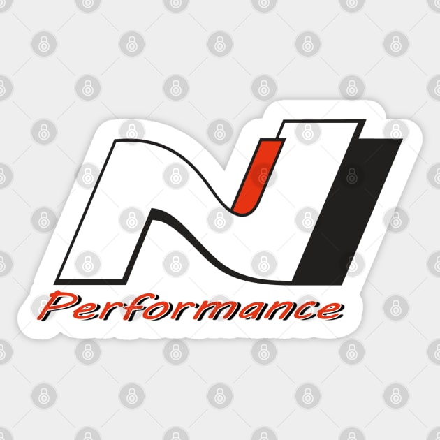 N Performance red Sticker by CarEnthusast